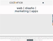 Tablet Screenshot of codevince.com
